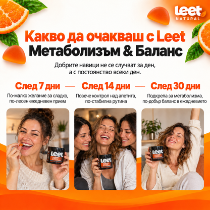 LEET™ Метаболизъм & Баланс Дъвчащи Витамини