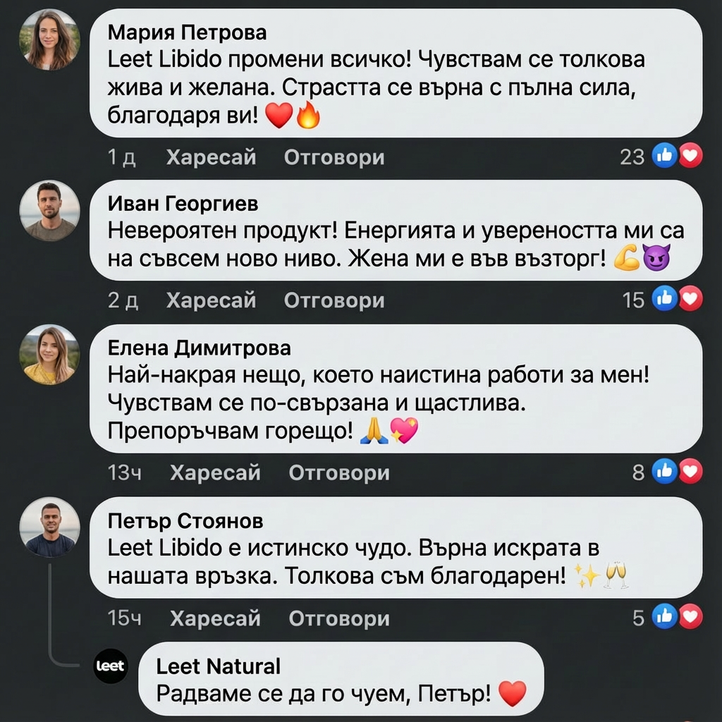 Leet Либидо и Сексуална Активност - 60 Дъвчащи бонбони с корен Мака