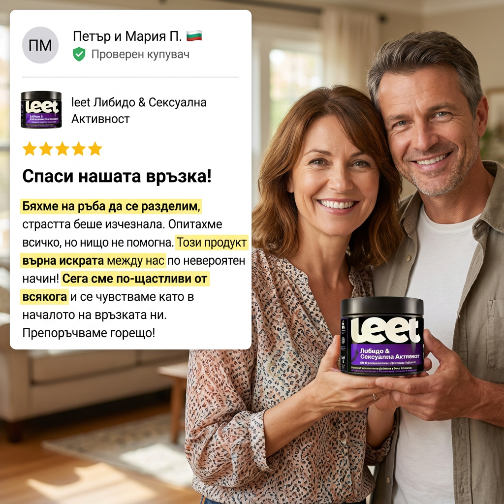 Leet Либидо и Сексуална Активност - 60 Дъвчащи бонбони с корен Мака
